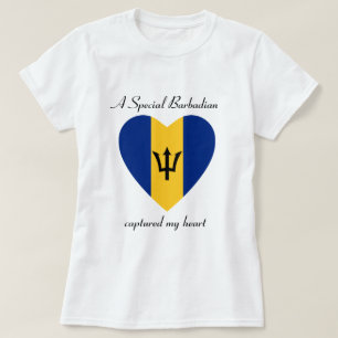 Barbados Flag Sweetheart T-Shirt