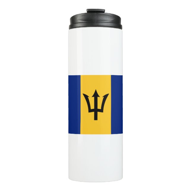 Barbados Flag Thermal Tumbler (Front)