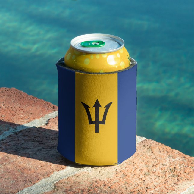 Barbados Flag Totally  Can Cooler (In Situ Pool)