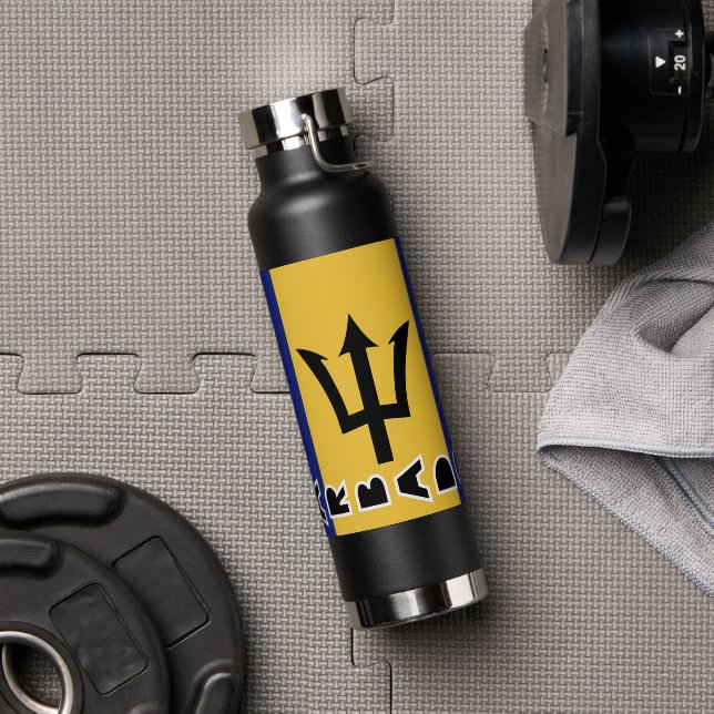 Barbados Flag Water Bottle (Gym)