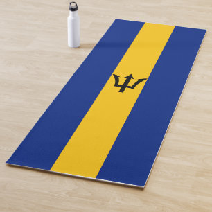 Barbados Flag Yoga Mat