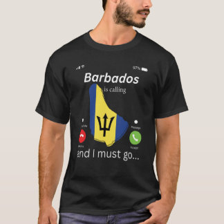 Barbados Is Calling and I Must Go Barbados Map And T-Shirt