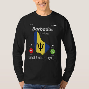 Barbados Is Calling and I Must Go Barbados Map And T-Shirt