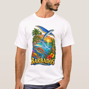Barbados Island Heritage Art T-Shirt