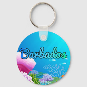 Barbados Key Ring