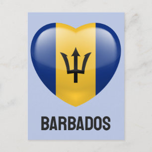 Barbados Love Postcard