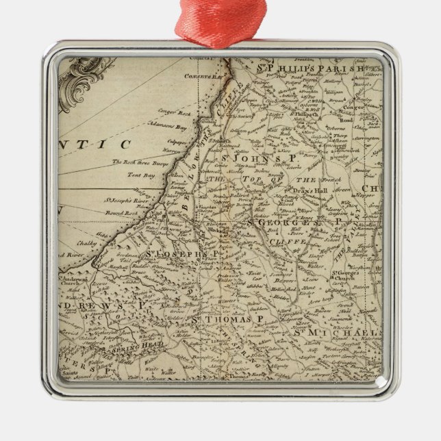 Barbados Metal Tree Decoration (Front)