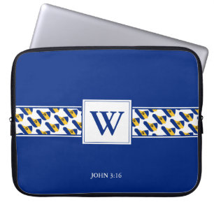 BARBADOS Monogram Christian Bible Laptop Sleeve