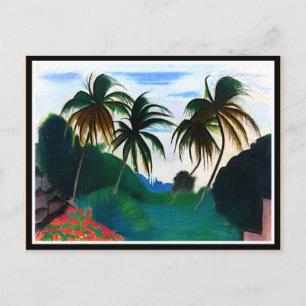 Barbados, painting by Joseph Stella Postcard