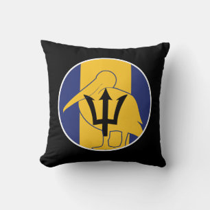 Barbados Pelican Barbadian National Animal Flag Cushion