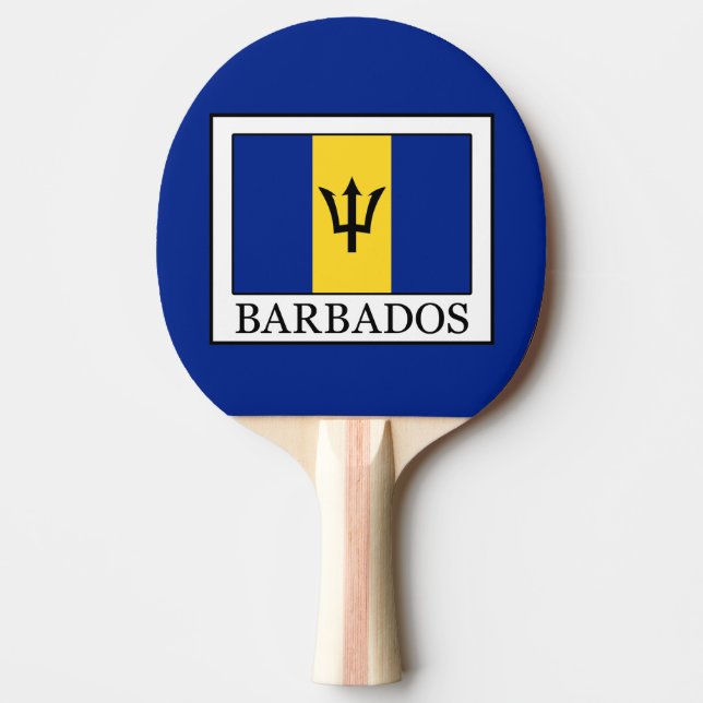 Barbados Ping Pong Paddle (Front)