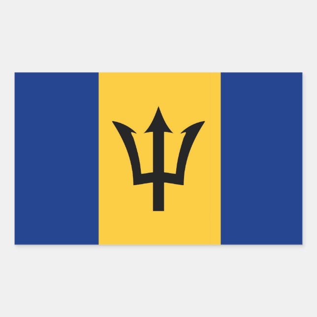 BARBADOS RECTANGULAR STICKER (Front)