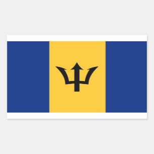 BARBADOS RECTANGULAR STICKER