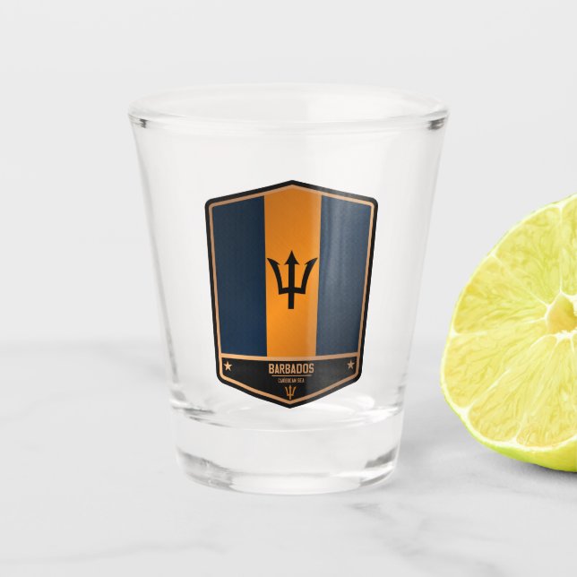 Barbados Shot Glass (Front)