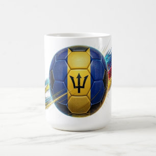 Barbados Soccer Ball   Stadium Ready   Fan Gear Coffee Mug