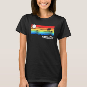 Barbados Sunset Design Vacation Caribbean Island B T-Shirt