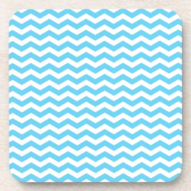 Barbados Surf Wave Chevron Coaster (Front)
