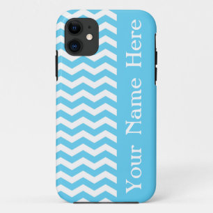 Barbados Surf Wave Chevron with name iPhone 11 Case