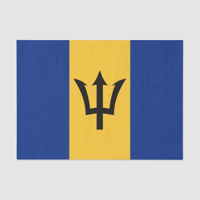 Barbados tissue paper, Barbados Flag tissue paper (Front)