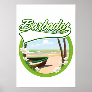 Barbados Travel logo Poster