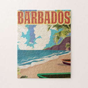 Barbados travel poster jigsaw puzzle