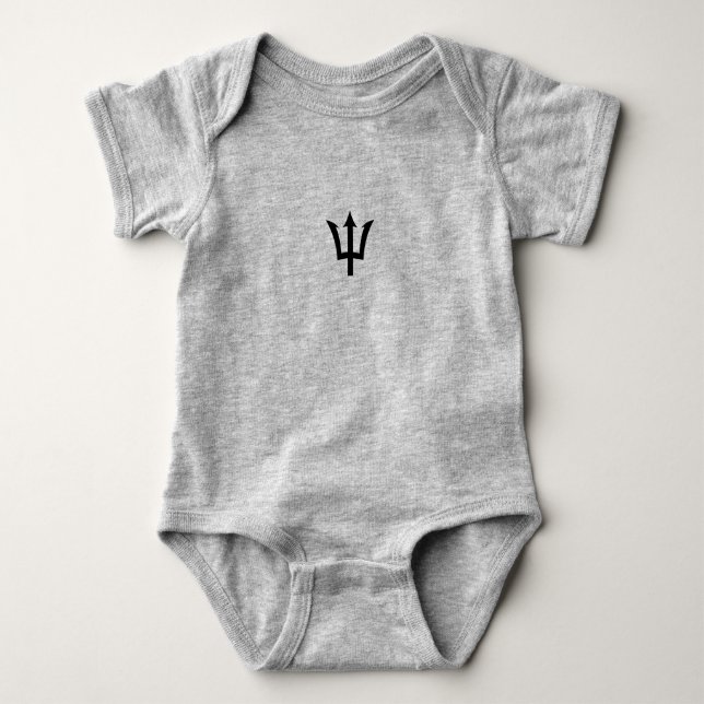 Barbados Trident  Baby Bodysuit (Front)