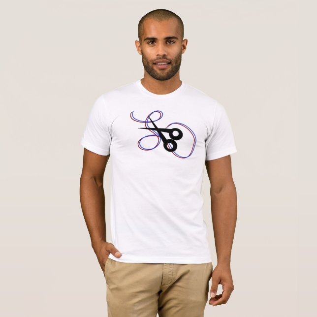 Barbar Stylist Scissor Swirl T-Shirt (Front Full)