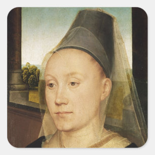 Barbara de Vlaenderberch, c.1472-75 Square Sticker