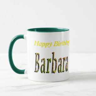 Barbara Girls Name Logo, Mug