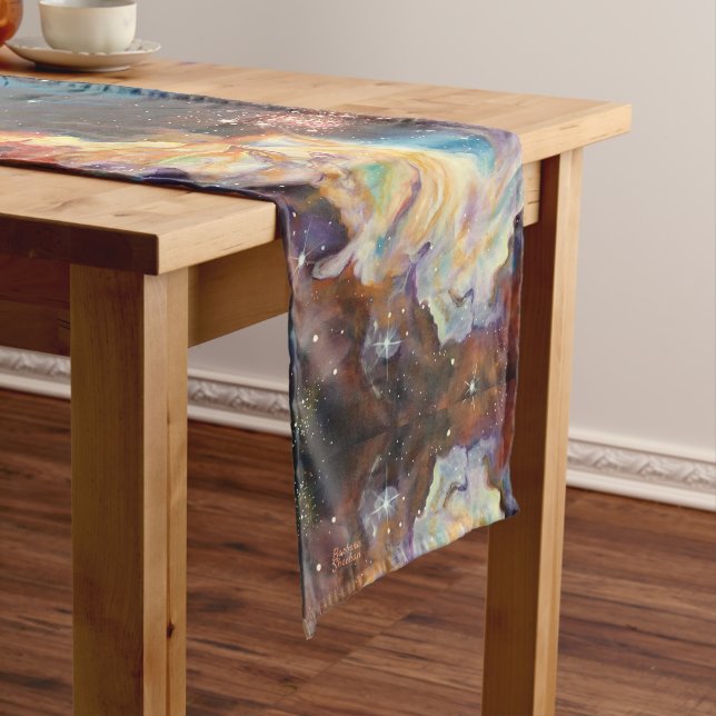 Barbara Sheehan Galaxy Nebula Artist, Space Long Table Runner (In Situ)