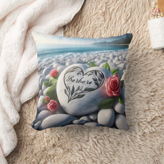 Barbara's Heart stone Cushion (Blanket)