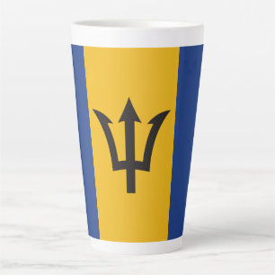 Barbarian Bajan Flag Total Coverage  Latte Mug