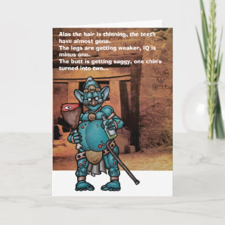 BARBARIAN BIRTHDAY CARD