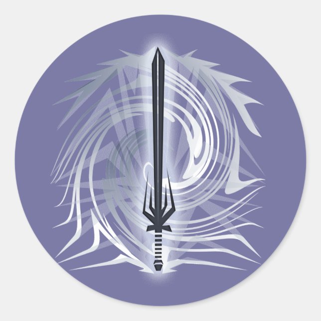 Barbarian Classic Round Sticker (Front)