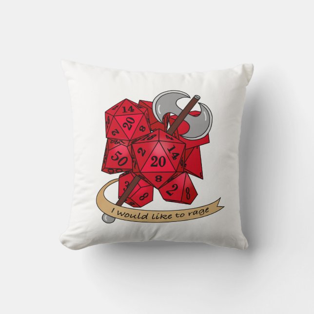 Barbarian Dice Design Cushion (Front)