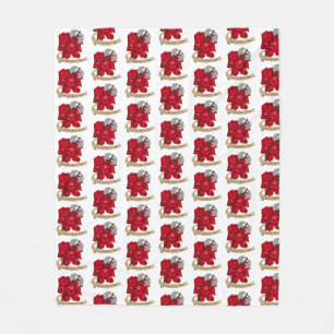 Barbarian Dice Design Fleece Blanket