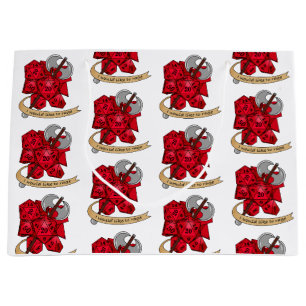 Barbarian Dice Design Large Gift Bag