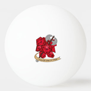 Barbarian Dice Design Ping Pong Ball