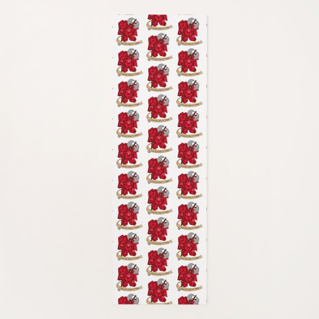 Barbarian Dice Design Yoga Mat (Front)