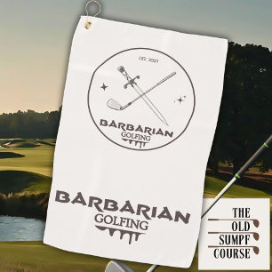 Barbarian Golfing Golf Towel