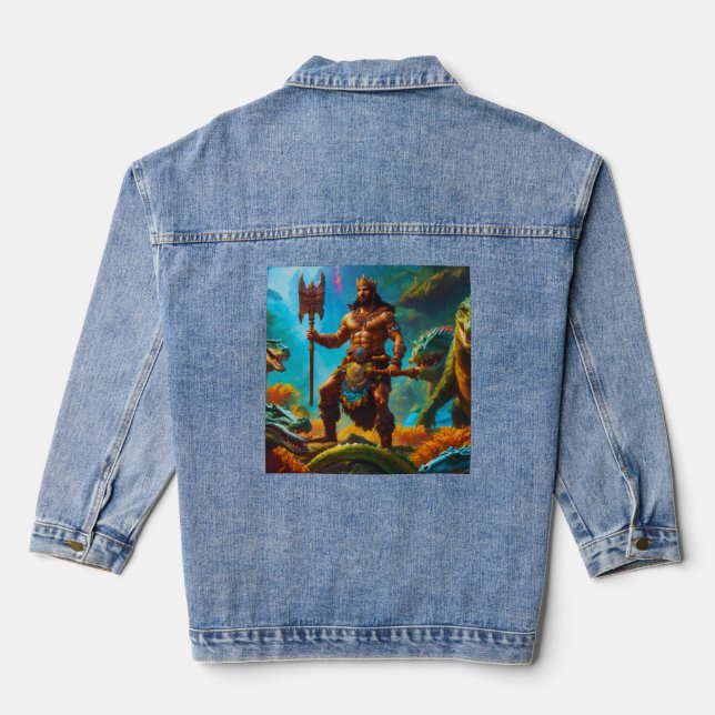 Barbarian King Denim Jacket (Back)