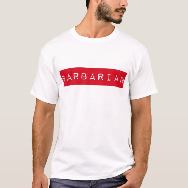 Barbarian Label T-Shirt (Front)
