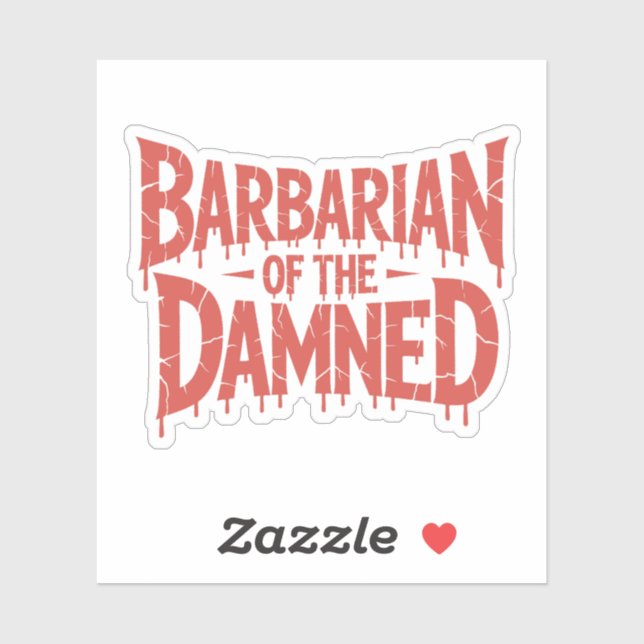 Barbarian of the Damned Gothic Horror (Sheet)