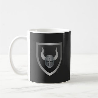 Barbarian Shield Logo – Viking Warrior Emblem Coffee Mug