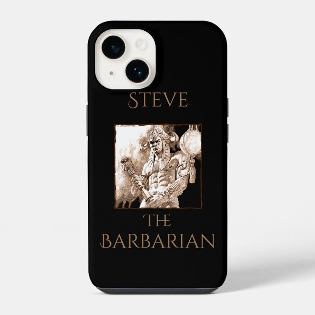 Barbarian Warrior Personalised  iPhone Case (Back)