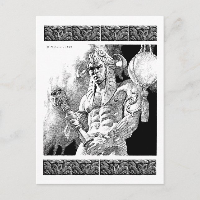Barbarian Warrior Postcard (Front)