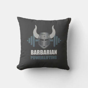 Barbarian Warrior Powerlifting Workout Cushion