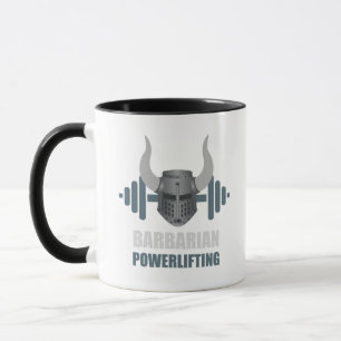 Barbarian Warrior Powerlifting Workout Mug
