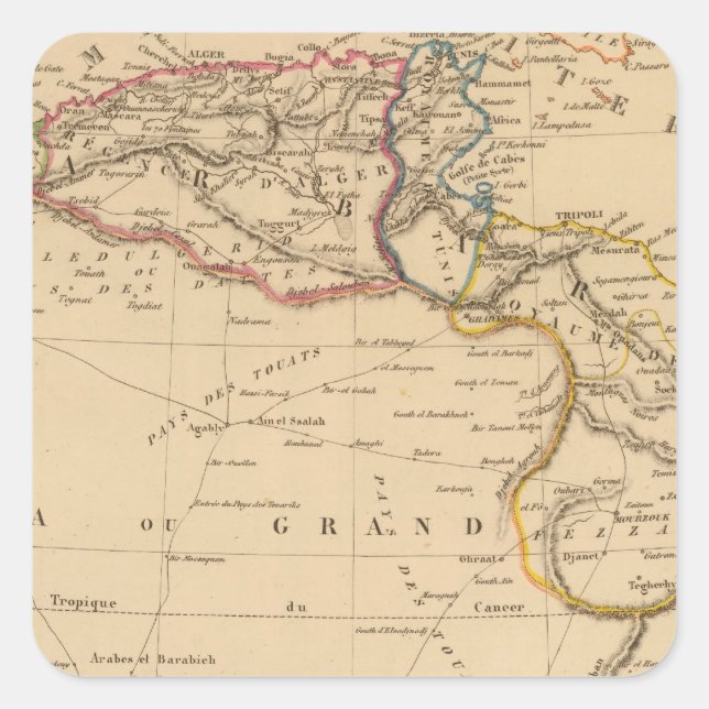 barbarity square sticker (Front)