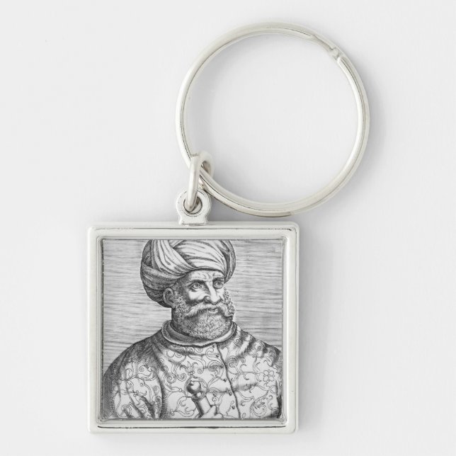 Barbarossa, illustration from Andre Thevet's Key Ring (Front)